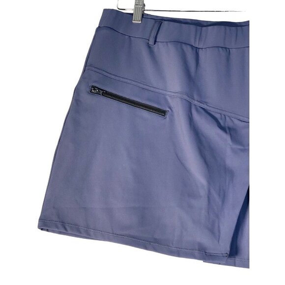 HALARA Woman's High Waisted 2-in-1 Side Pocket Pleated Golf Skirt Slate SZ XL‎ - Picture 4 of 8
